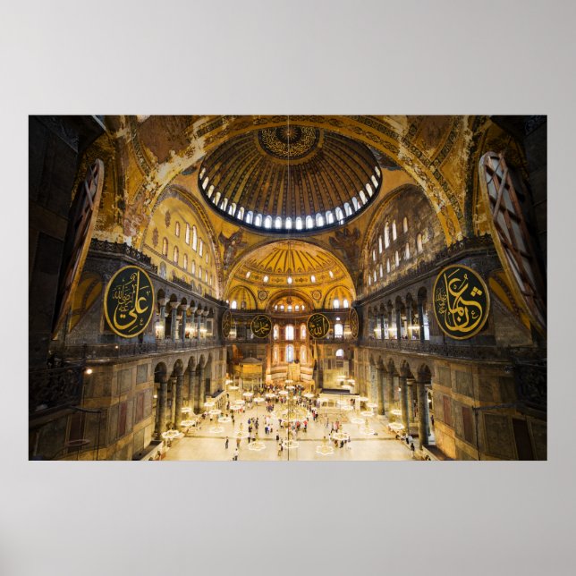 Affiche Hagia Sophia Intérieur à Istanbul (Devant)