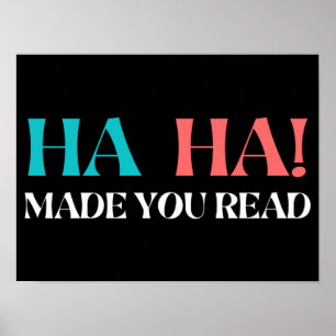 Affiche Haha Vous A Fait Lire