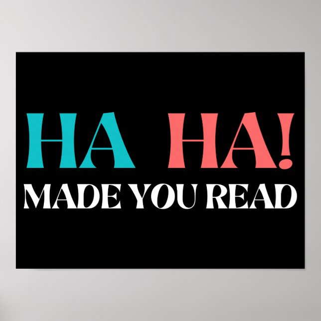 Affiche Haha Vous A Fait Lire (Devant)