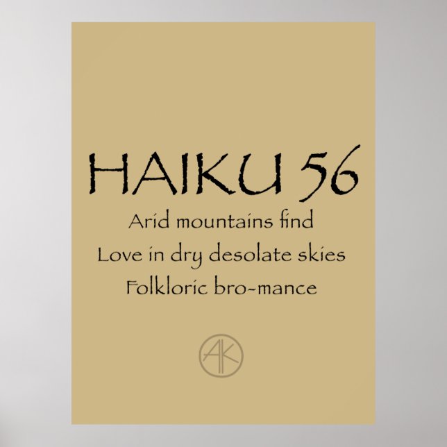 AFFICHE HAIKU 56 (Devant)