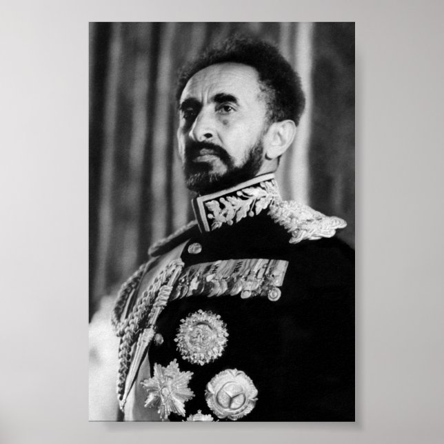 Affiche Haile Selassie HIM Jah Rastafari Rasta Reggae Root (Devant)