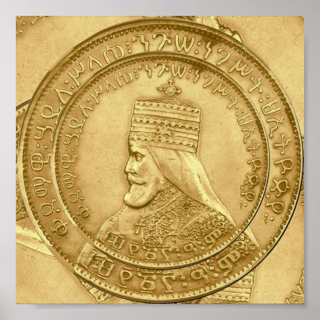 Affiche Haile Selassie Jah Rastafari Reggae Rasta Roots  (Devant)