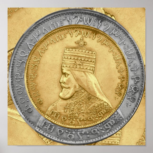 Affiche Haile Selassie Jah Rastafari Reggae Rasta Roots  (Devant)