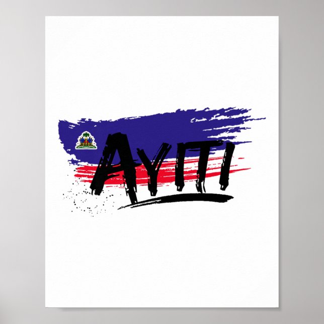 Affiche Haïti Jour du Drapeau Fête de l'Indépendance de la (Devant)