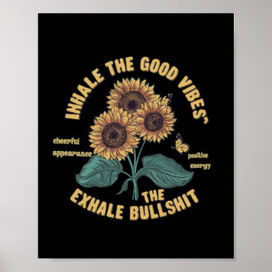 Affiche Hale Le Good Vibes Et Exhale Le Sticker À Taureau