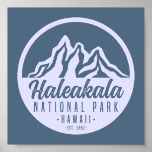 Affiche Haleakala National Park Hawaii Hiking