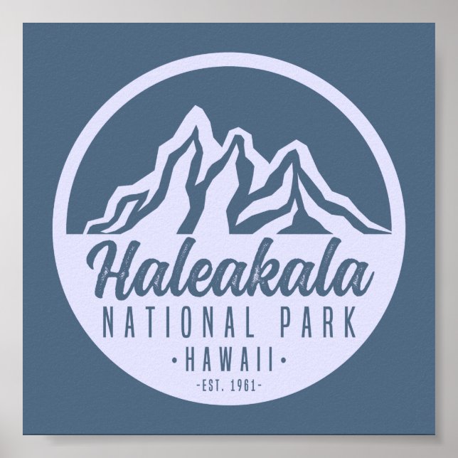Affiche Haleakala National Park Hawaii Hiking (Devant)