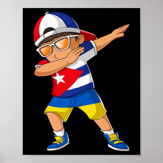 Affiche Half Cubyn Half Ukrainian Boy Kid Cuby Ukraine Fla (Devant)