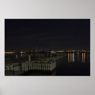 Affiche Halifax Waterfront at Night fine art print