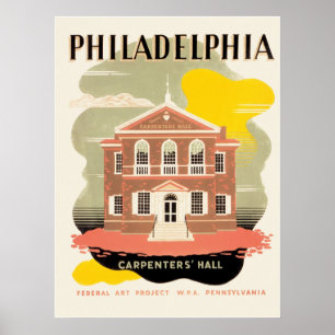 Affiche Hall de Philadelphie Carpenter