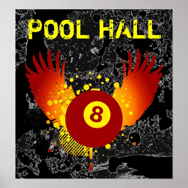 Affiche hall de piscine hi-fi (Devant)