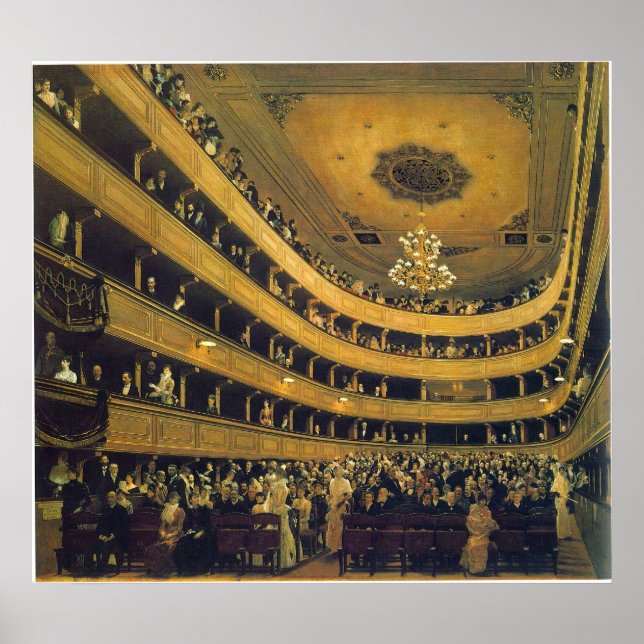 Affiche Hall par Gustav Klimt (Devant)