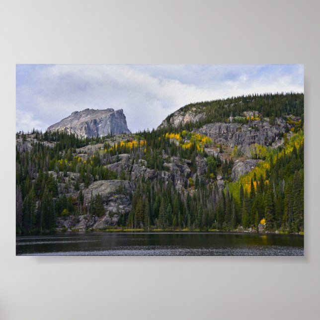 Affiche Hallett Peak, parc national de Rocky Mountain, CO (Devant)