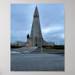 Affiche Hallgrimskirkja Church Reykjavik Islande Photo