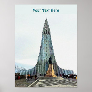 Affiche Hallgrímskirkja, Reykjavik
