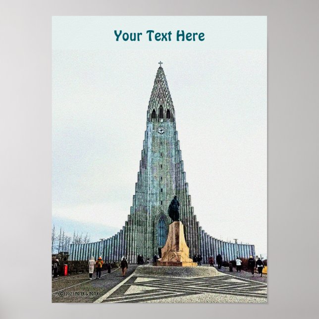 Affiche Hallgrímskirkja, Reykjavik (Devant)