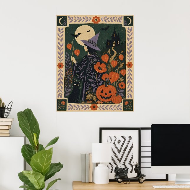 Affiche Halloween  (Bureau à domicile)