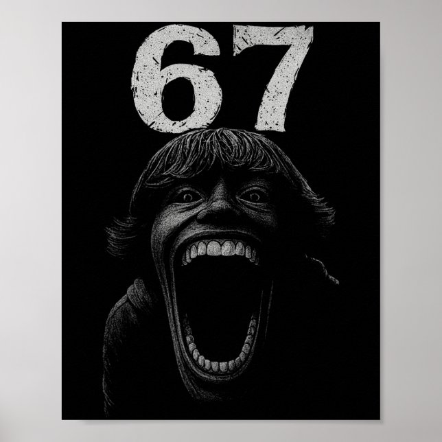 Affiche Halloween 67 Scp Horreur Visage Costume effrayant  (Devant)