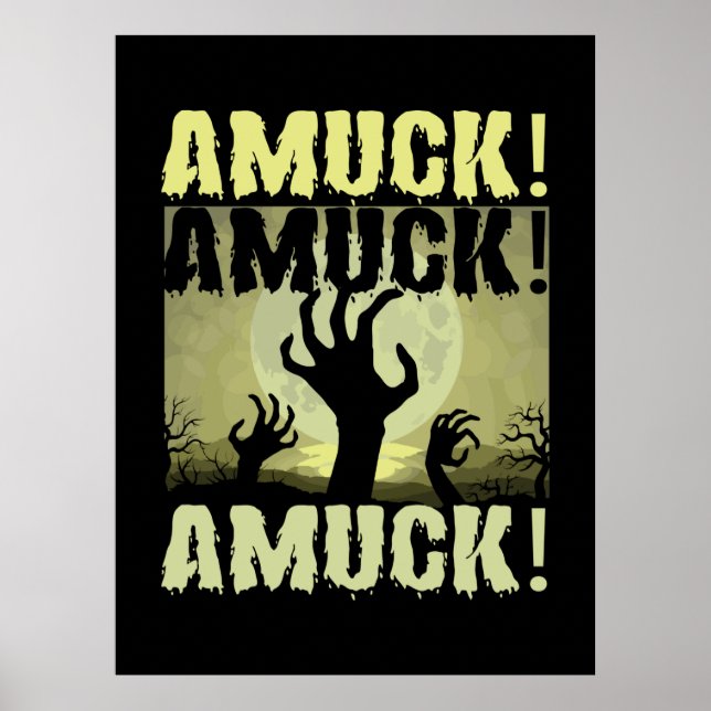 Affiche Halloween Amuck Amuck Halloween Anniversaire (Devant)