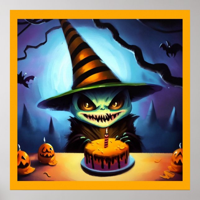 Affiche Halloween - Anniversaire 1 (Devant)