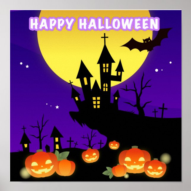 AFFICHE HALLOWEEN APPARAÎT BIENTÔT (Devant)