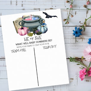 Affiche Halloween Bébé brasser Genre Révéler Vote