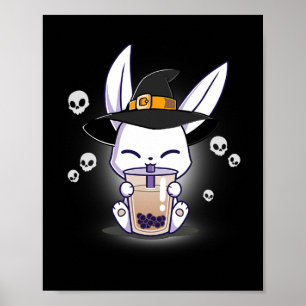 Affiche Halloween Bo Bunny Kawaii Anime Witch Bunny Bo
