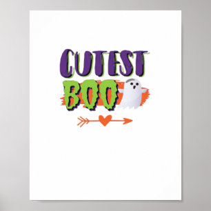 Affiche Halloween Boo Cutest Funny Décontracté