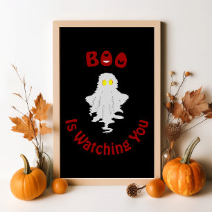 Affiche Halloween   Boo vous regarde
