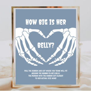 Affiche Halloween Boy Baby shower Quelle Taille A Son vent