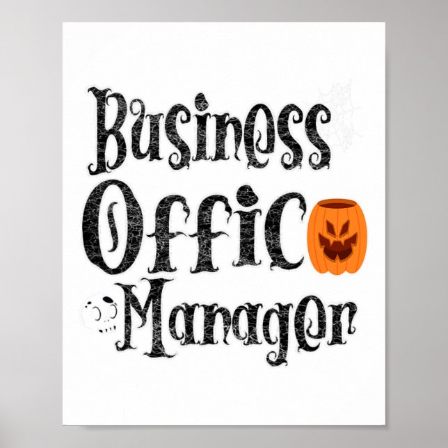 Affiche Halloween Business Office Manager Funky Front Pump (Devant)