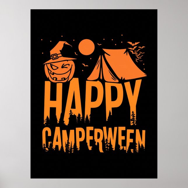 Affiche Halloween Camper Nature (Devant)