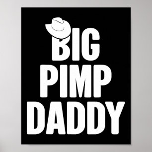 Affiche Halloween Chemise Big Pimp Daddy Pimp Costume Part