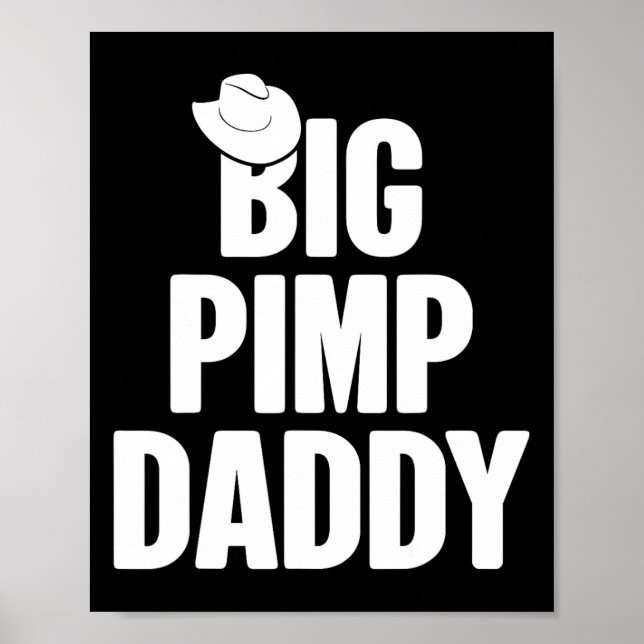 Affiche Halloween Chemise Big Pimp Daddy Pimp Costume Part (Devant)