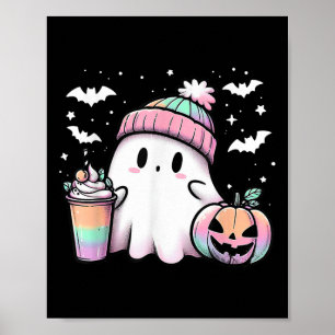 Affiche Halloween Chemise Funny Ghost Café Saison Éffrayan