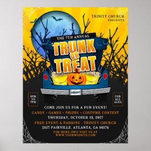 Affiche Halloween Church Trunk ou Treat Event