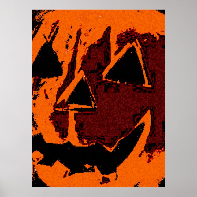 Affiche Halloween Citrouille - grunstyle + vos idées (Devant)