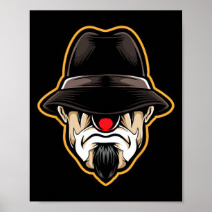 Affiche Halloween Clown Cholo Gangster