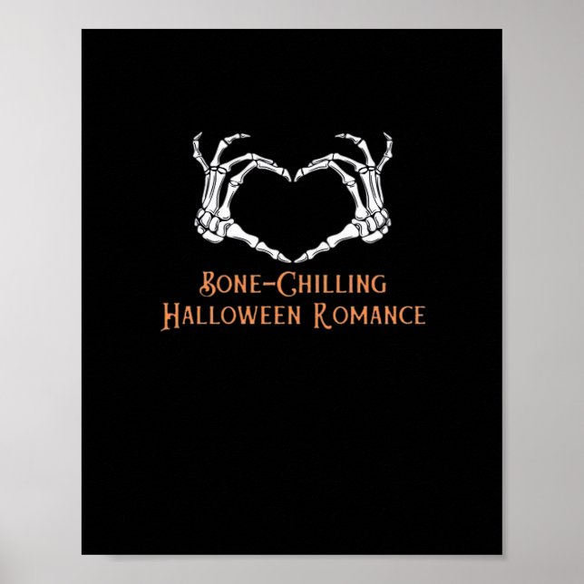 Affiche Halloween Coeur hanté Skeletal Bone Chilling Cla (Devant)