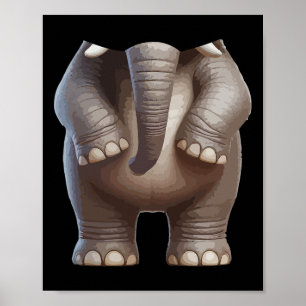 Affiche Halloween Costume animal Cosplay Elephant Correspo
