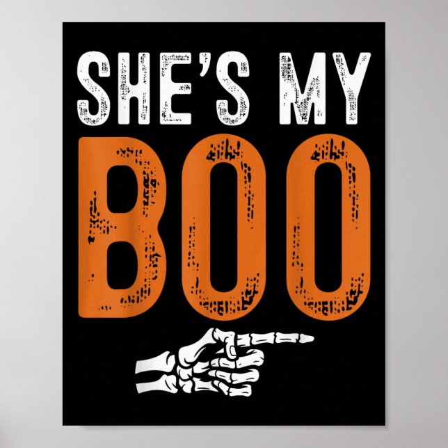 Affiche Halloween Costumes Shes My Boo Couple Matching Par (Devant)