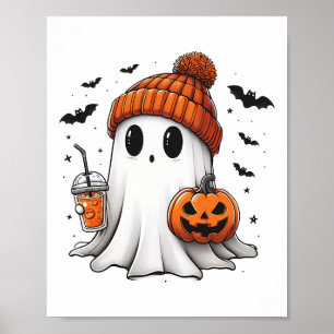 Affiche Halloween Cute Ghost Spice Womens Fall Mer Éffraya