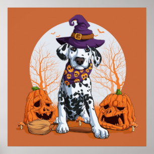 Affiche Halloween Dalmatian