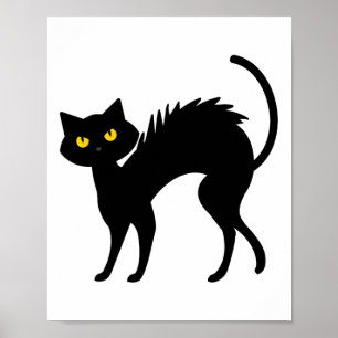 Affiche Halloween de chats noirs - Chats noirs