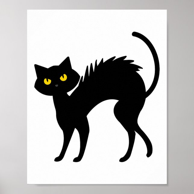 Affiche Halloween de chats noirs - Chats noirs (Devant)