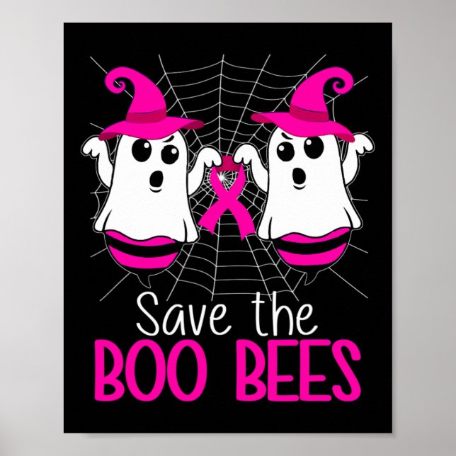 Affiche Halloween de sensibilisation au cancer du sein che (Devant)
