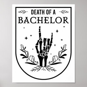 Affiche Halloween Décès Du Bachelor Groom Groomsman Gothiq