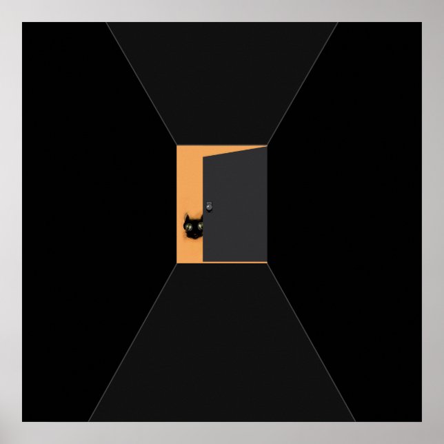 Affiche Halloween Decor Black Cat (Devant)