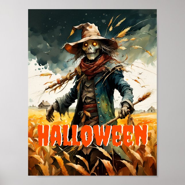 Affiche Halloween Déplaisant Scarecrow (Devant)