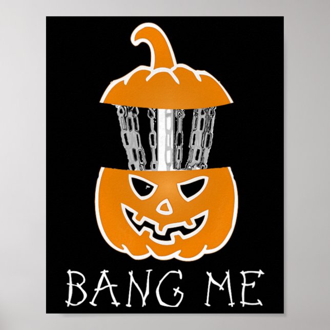 Affiche Halloween Disc Golf Citrouille Frisbee Golf Ng Me  (Devant)